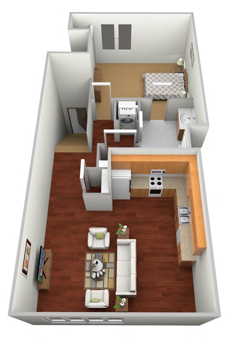 1 bed 1 bath at Benson Village Townhomes Apartments, Sioux Falls, SD